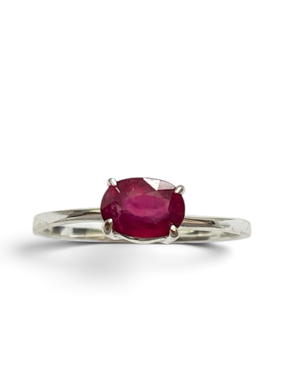 Ruby faceted Ring in 925 Sterling Silver US:8 & 9 “RoyalDelicacies”